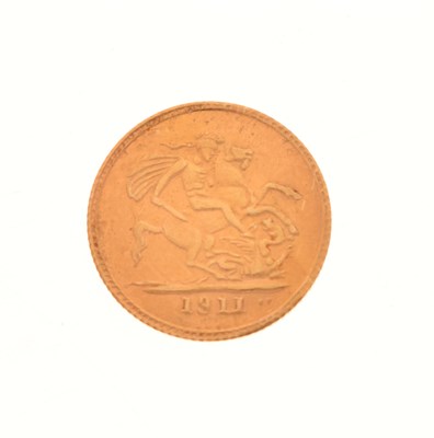 Lot 161 - '1911 gold quarter sovereign' Fantasy Coin