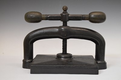 Lot 195 - Bristol-made book press