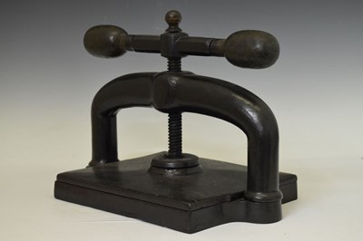 Lot 195 - Bristol-made book press