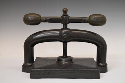 Lot 195 - Bristol-made book press