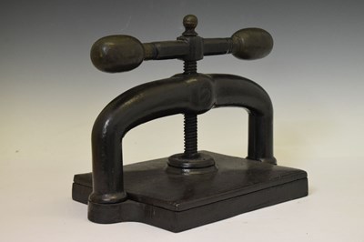 Lot 195 - Bristol-made book press