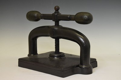 Lot 195 - Bristol-made book press