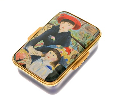 Lot 362 - Halcyon Days limited edition enamel box