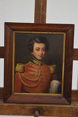 Lot 581 - 19th Century - Oil on canvas, Soldier