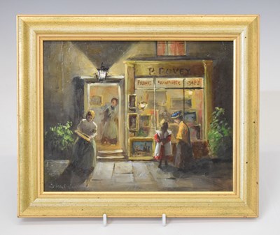 Lot 502 - Deborah Jones (1921-2012) - Oil on board - P. Povey art shop