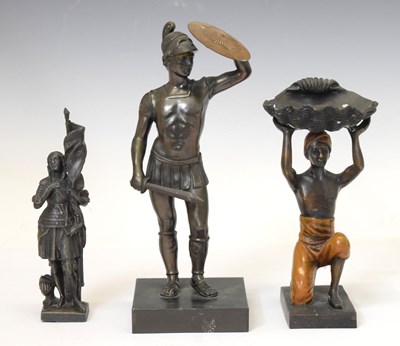 Lot 207 - Three spelter figures