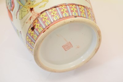 Lot 404 - Two large Chinese Famille Rose vases
