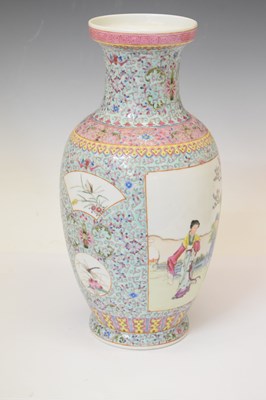 Lot 404 - Two large Chinese Famille Rose vases