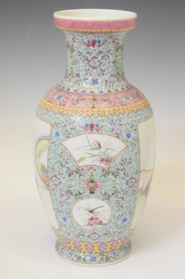 Lot 404 - Two large Chinese Famille Rose vases