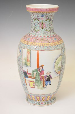 Lot 404 - Two large Chinese Famille Rose vases