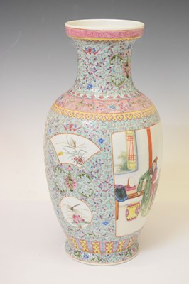 Lot 404 - Two large Chinese Famille Rose vases