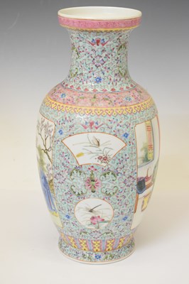 Lot 404 - Two large Chinese Famille Rose vases