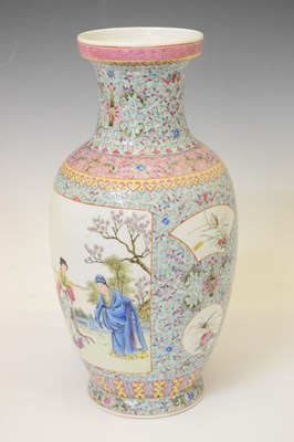 Lot 404 - Two large Chinese Famille Rose vases