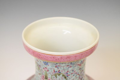 Lot 404 - Two large Chinese Famille Rose vases