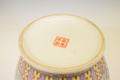 Lot 404 - Two large Chinese Famille Rose vases