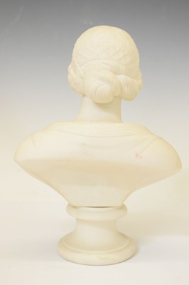 Lot 351 - Copeland Crystal Palace Art Union Parian bust of Ophelia
