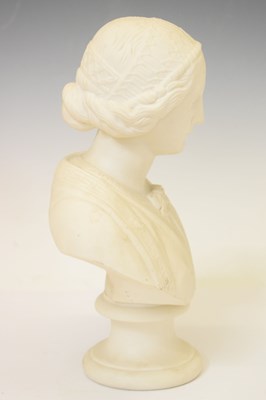 Lot 351 - Copeland Crystal Palace Art Union Parian bust of Ophelia