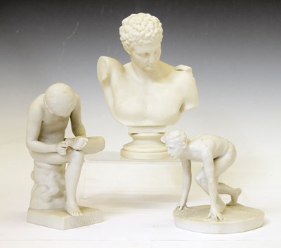 Lot 378 - Three Parian classical figures