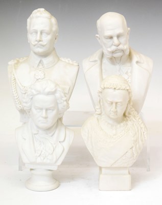 Lot 379 - Four Parian busts