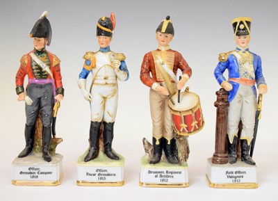 Lot 370 - Four Alfretto by Maruri military figures