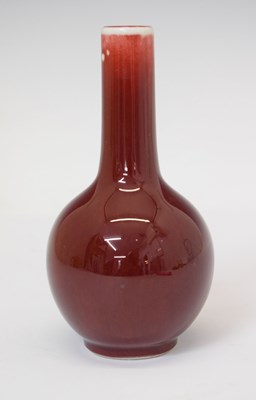 Lot 407 - Chinese sang-de-boeuf vase