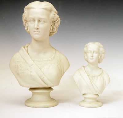 Lot 353 - Copeland Crystal Palace Art Union Parian bust of Princess Alexandra