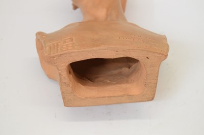 Lot 409 - Jean Mich (French, 1871-1919) -  Terracotta bust of Chih-Fan