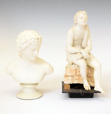 Lot 375 - Two Parian figures