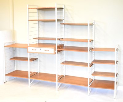 Lot 463 - Ladderax white shelving system