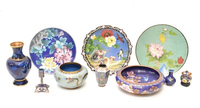 Lot 448 - Group of cloisonné wares