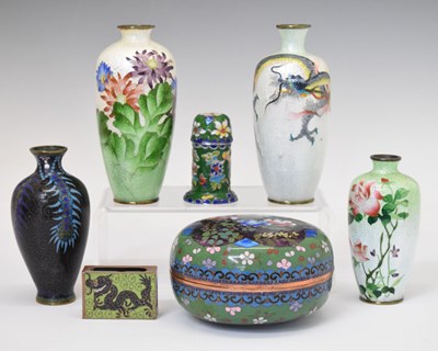 Lot 392 - Group of Ginbari and other cloisonné