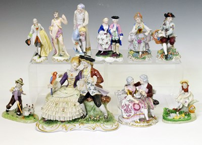 Lot 325 - Continental porcelain figures