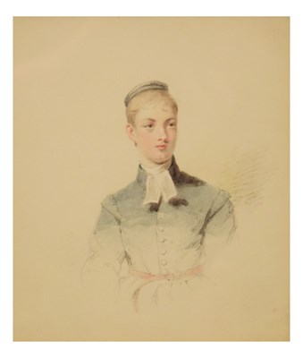 Lot 514 - Attributed to John Henry Mole (1814-1886) - Watercolour - Portrait of a lady