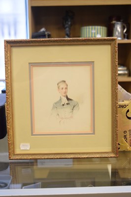 Lot 514 - Attributed to John Henry Mole (1814-1886) - Watercolour - Portrait of a lady