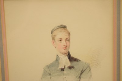 Lot 514 - Attributed to John Henry Mole (1814-1886) - Watercolour - Portrait of a lady