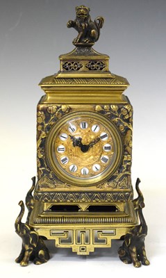 Lot 650 - Late 19th Century French Orientalist mantel clock