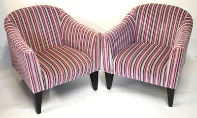 Lot 486 - Pair of Next tub armchairs