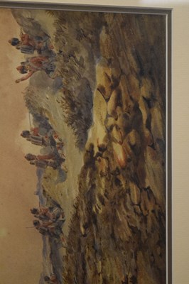 Lot 509 - Orlando Norie (1832-1901) - Watercolour - 'The Thin Red Line'