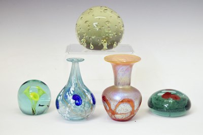 Lot 560 - Studio glass vase, etc.