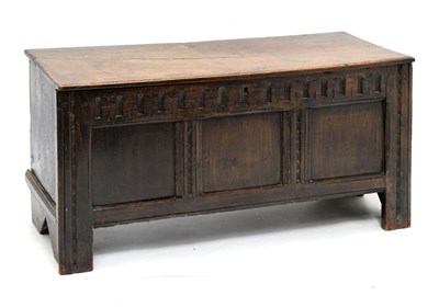 Lot 574 - Late 17th Century oak coffer