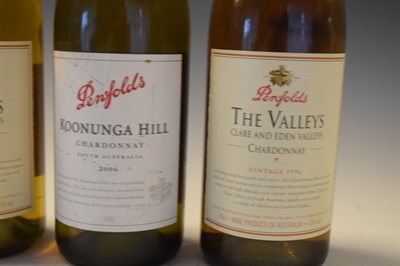 Lot 294 - Penfolds The Valleys Chardonnay, 1996, 2 bottles and Penfolds Koonunga Hill 2006, 1 bottle