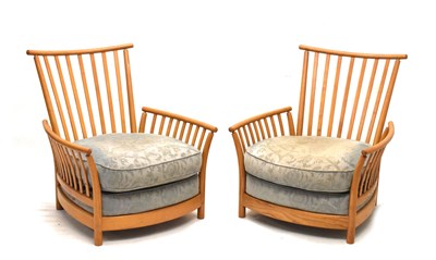 Lot 488 - Three-piece Ercol Renaissance high back suite