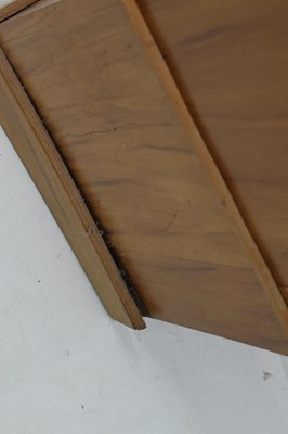 Lot 605 - Edwardian satin walnut wardrobe