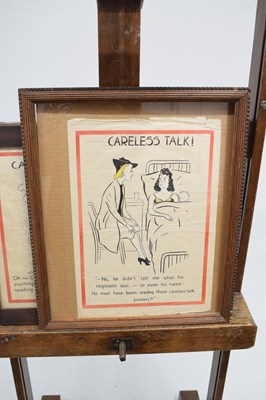 Lot 360 - Two British Second World War 'Careless Talk' propaganda posters