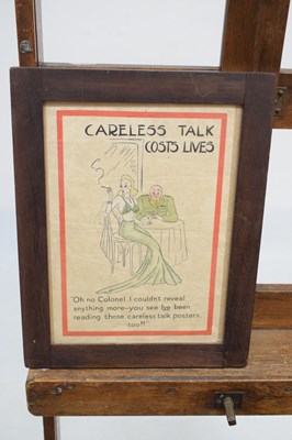 Lot 360 - Two British Second World War 'Careless Talk' propaganda posters