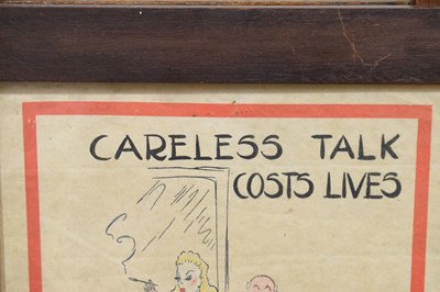 Lot 360 - Two British Second World War 'Careless Talk' propaganda posters