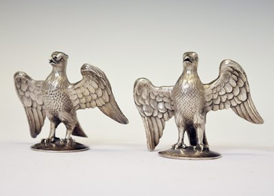 Lot 103 - Pair of William IV cast silver phoenixes