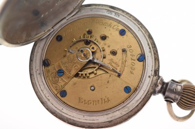 Lot 116 - Elgin gold-plated pocket watch and two other pocket watches