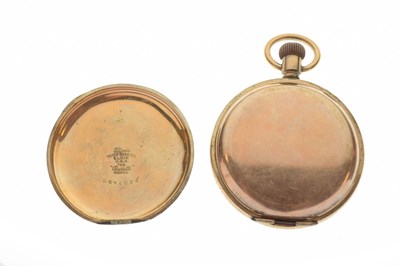 Lot 116 - Elgin gold-plated pocket watch and two other pocket watches