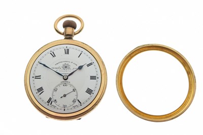 Lot 116 - Elgin gold-plated pocket watch and two other pocket watches